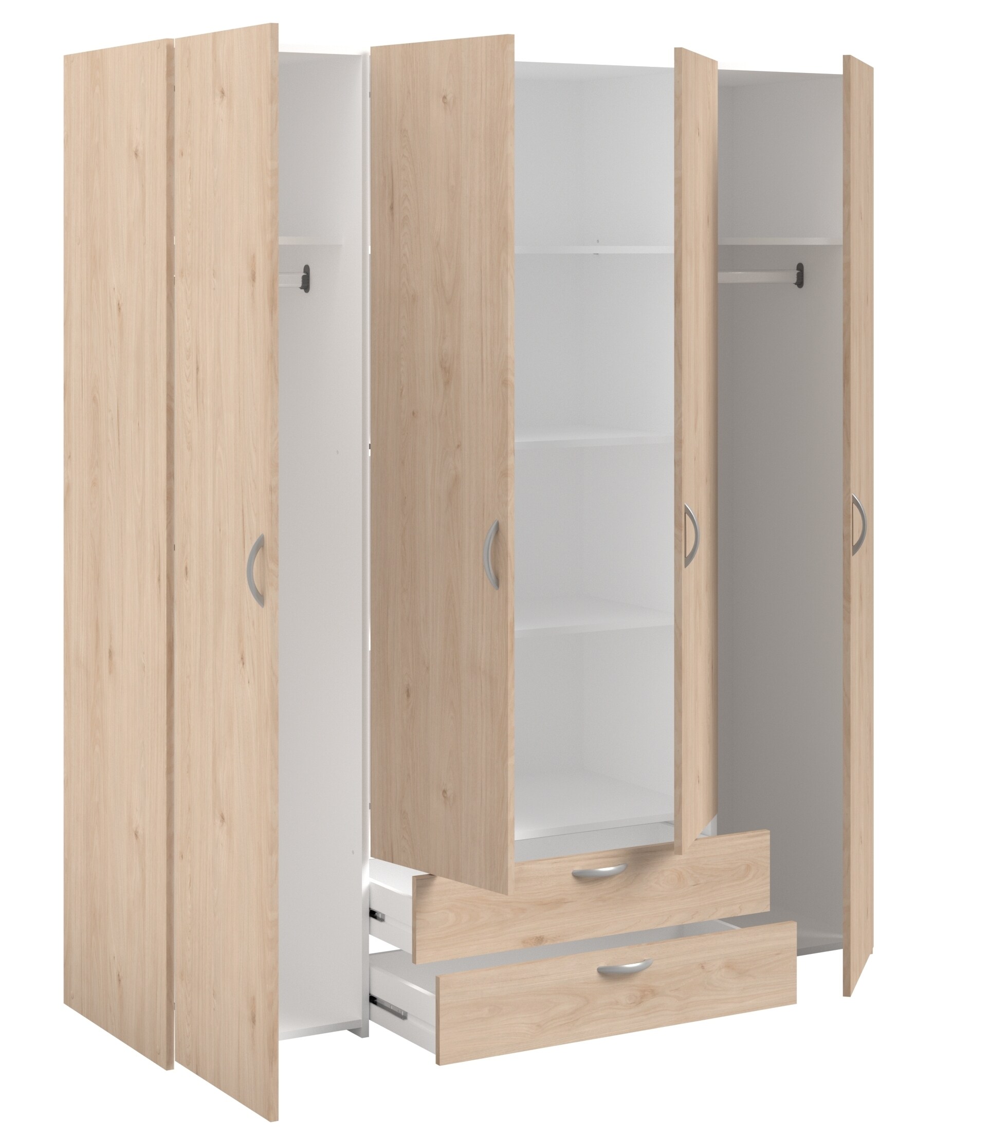 Parisot Kleiderschrank 4-türig 
