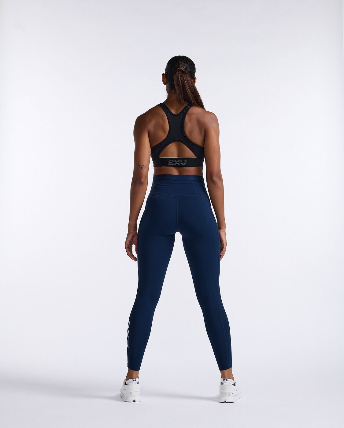 Form Stash Hi-Rise Compression Tights Dame Midnight/White