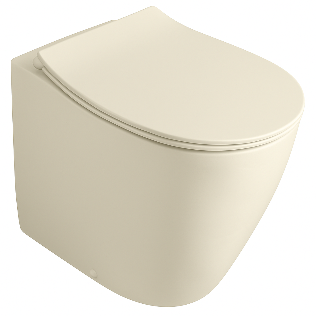 Isvea Sentimenti staande toiletpot randloos 52x36cm ivoor