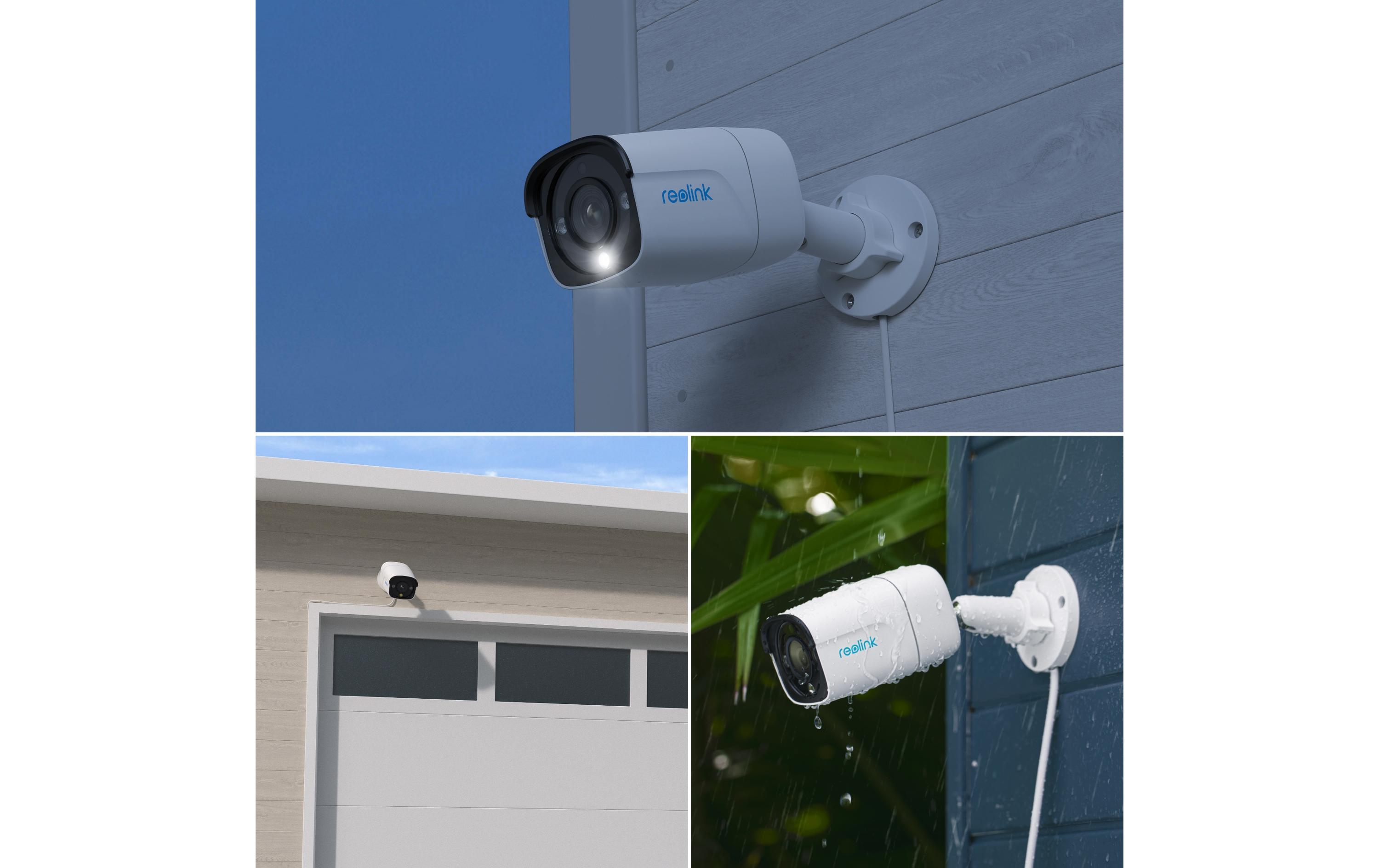 Netzwerkkamera P340 8KSmarte 12MP PoE-Kamera mit 24/7 farbiger Sicht