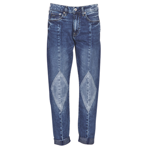 G-Star Raw - 3301-L MID BOYFRIEND DIAMOND - Bleu Light Vintage Aged