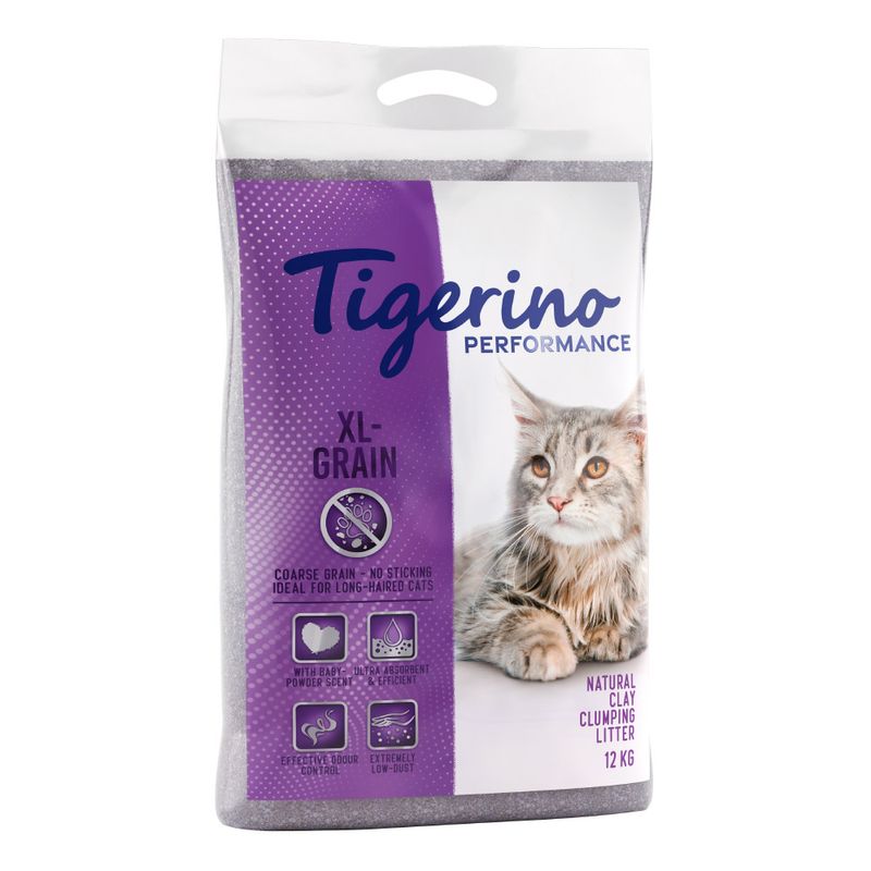 Litière Tigerino XL Grain / Performance senteur talc pour chat