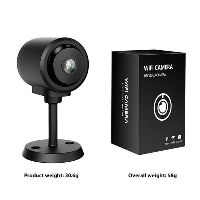 WiFi-sikkerhedskamera Night Vision Motion Detection 130 graders vidvinkel overvågning