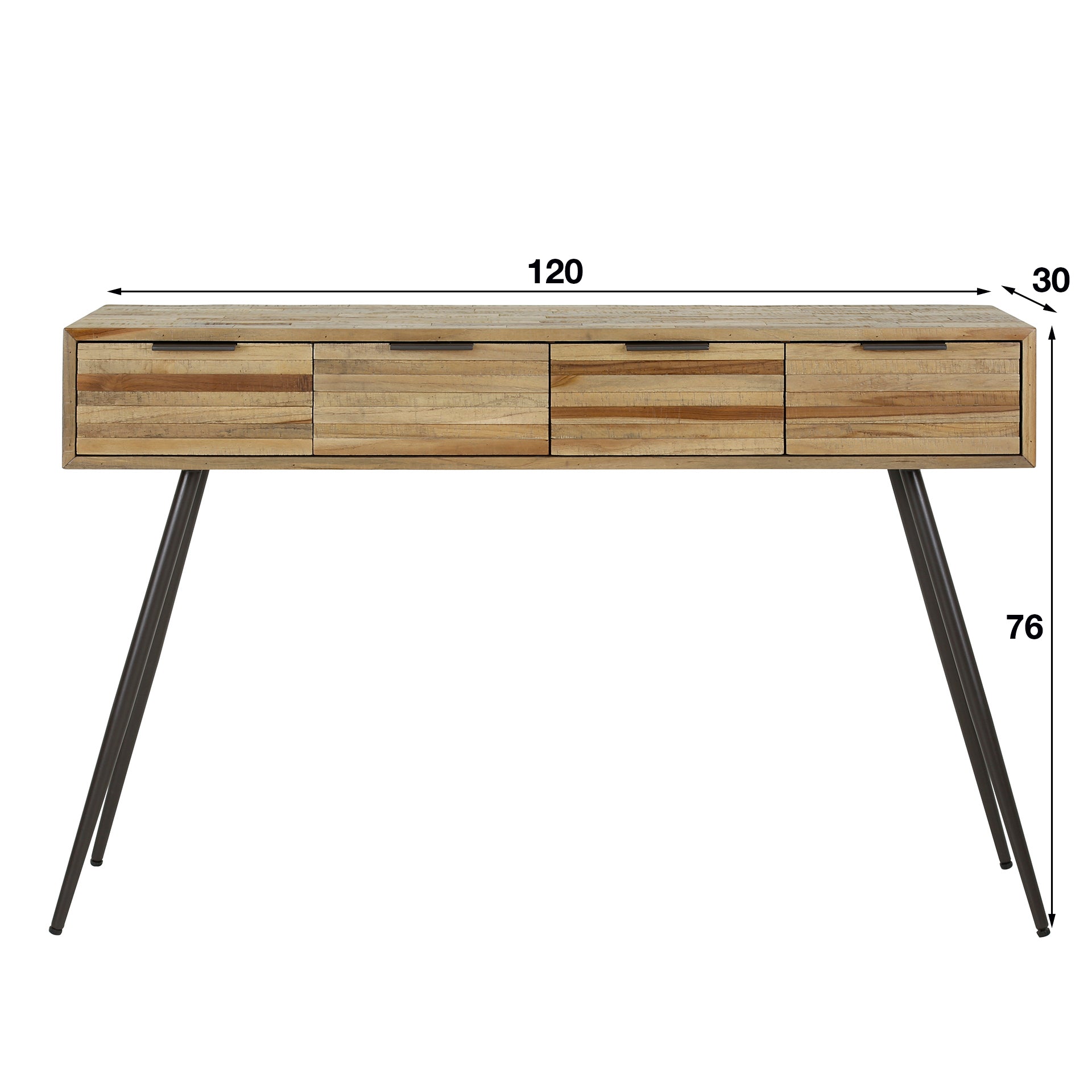 by fonQ  Dim Sidetable - B 120 cm - Teakhout