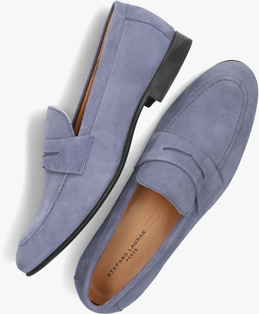blauwe stefano lauran loafers s3138