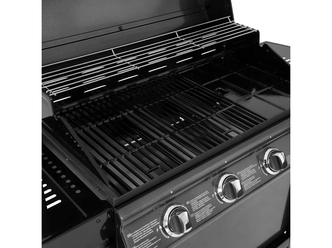 Barbecue au gaz RENO - 4 brûleurs avec thermomètre 14kW - HAPPY GARDEN