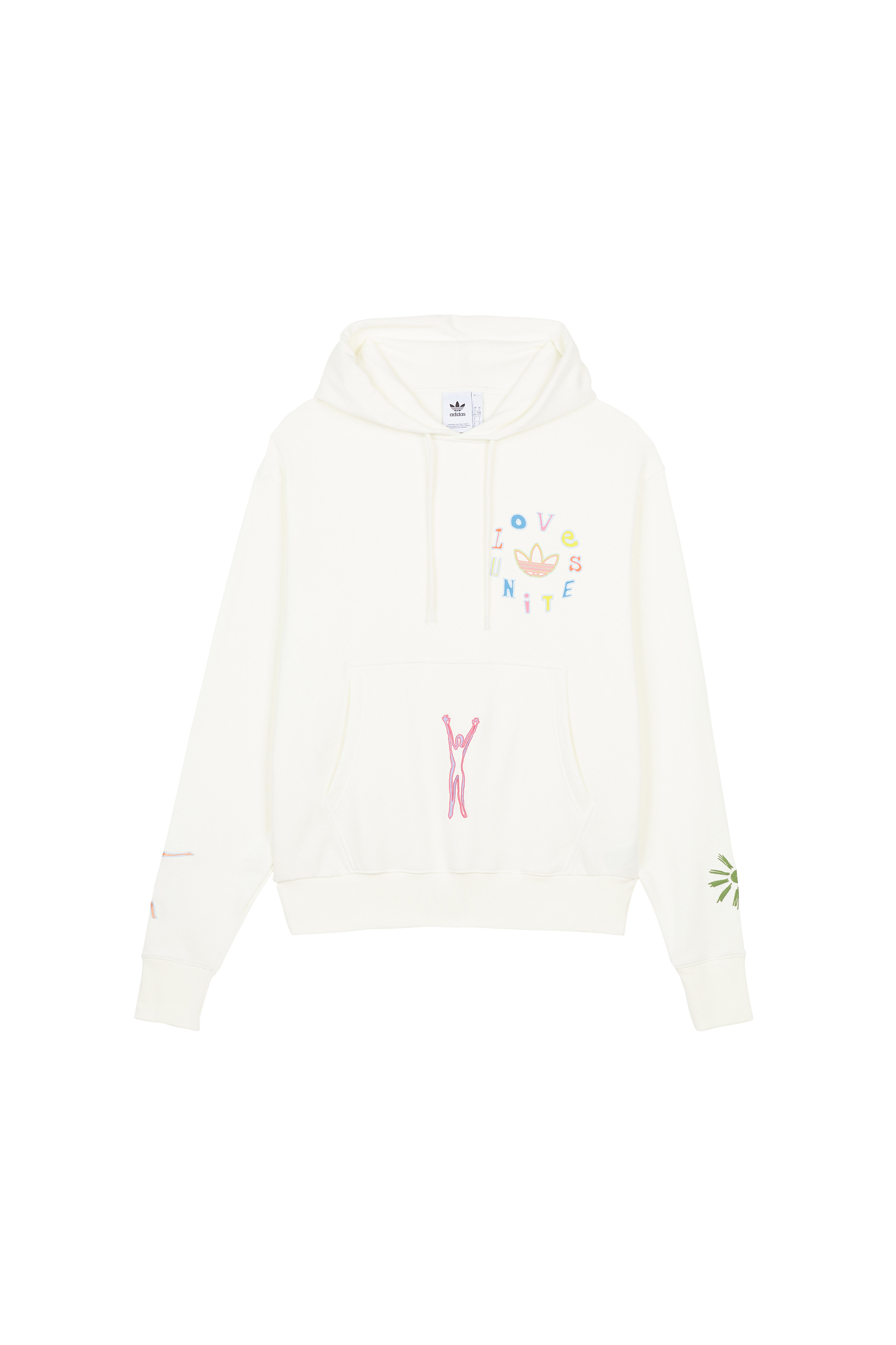 ADIDAS Hoodie LOVE UNITES HOO Blanc