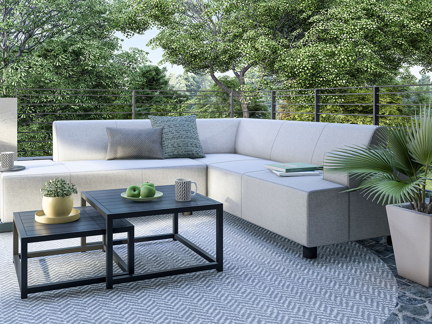 Gartenlounge Dave – aus schnelltrocknendem Quick-Dry-Foam™