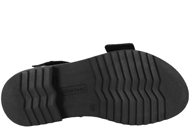 NEW FEET SANDAL I BRUNT PRÆGET SKIND
