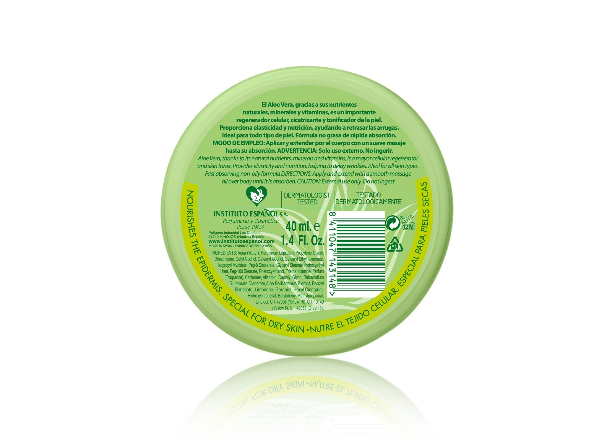 CREME CORPO INSTITUTO ESPAÑOL ALOE VERA 40 ML