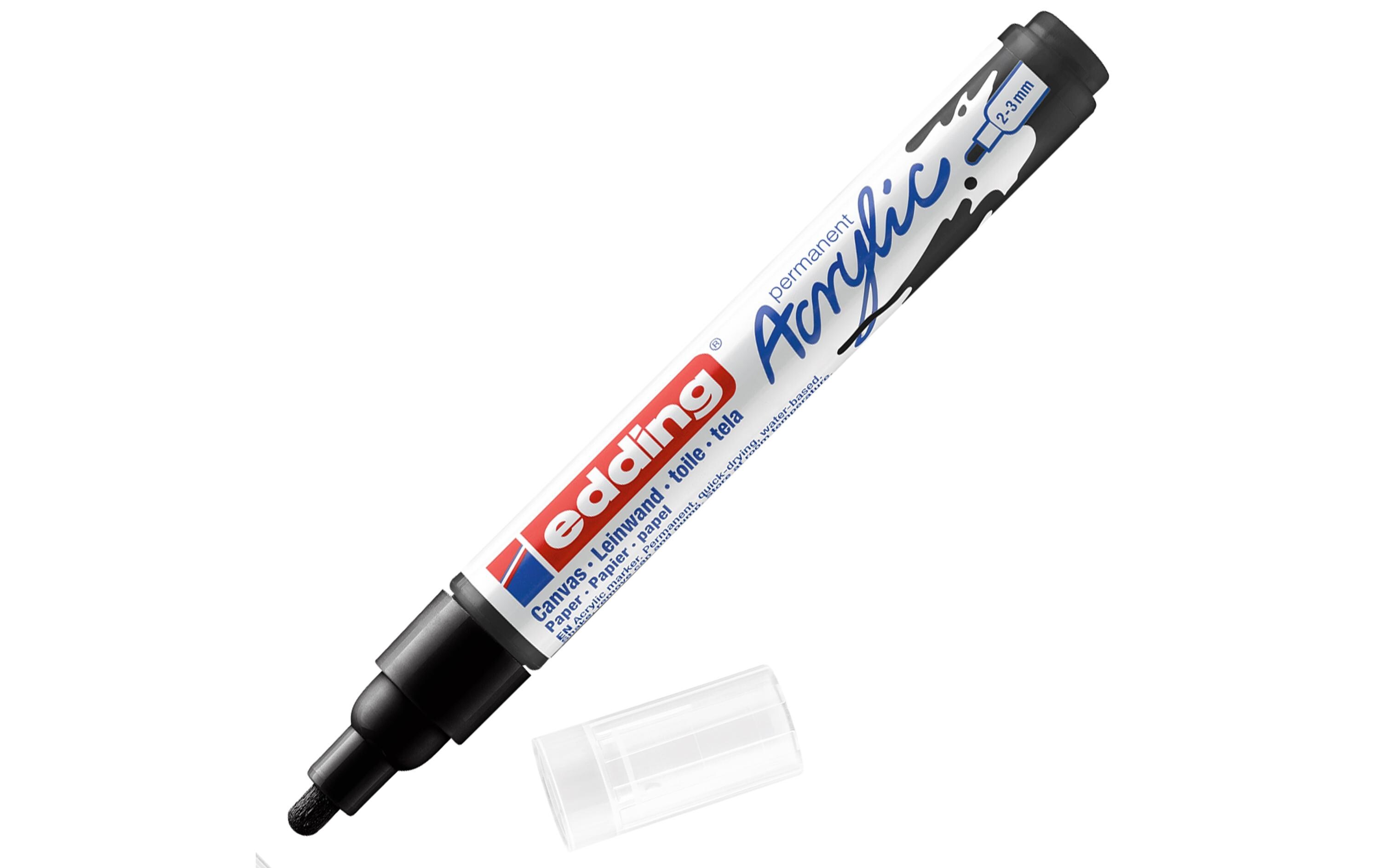 Acrylmarker 5100 Medium, SchwarzSchnelltrocknende Acrylstifte