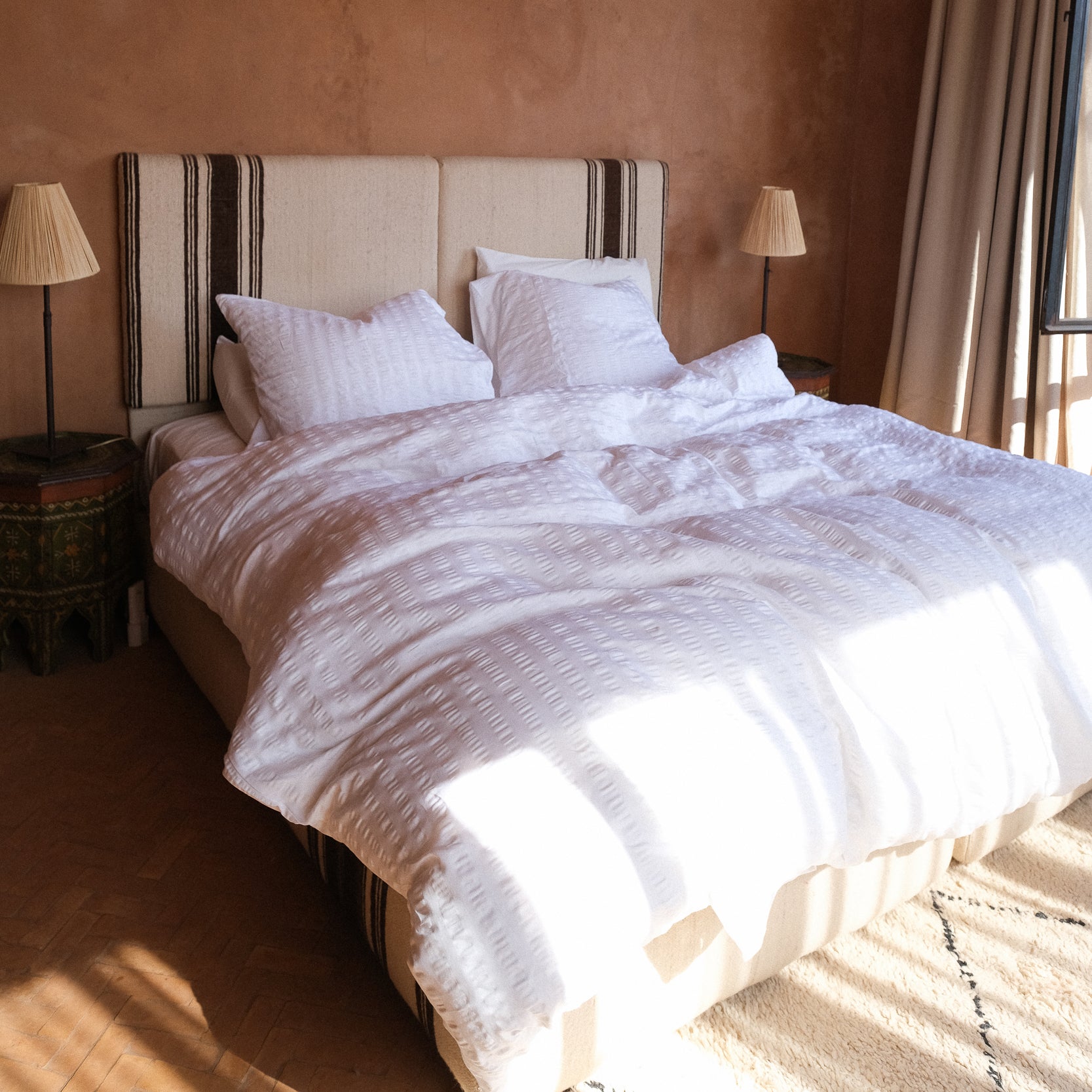 Crisp Sheets Smooth Waffle Dekbedovertrek 240 x 220 cm -  WhiteÂ