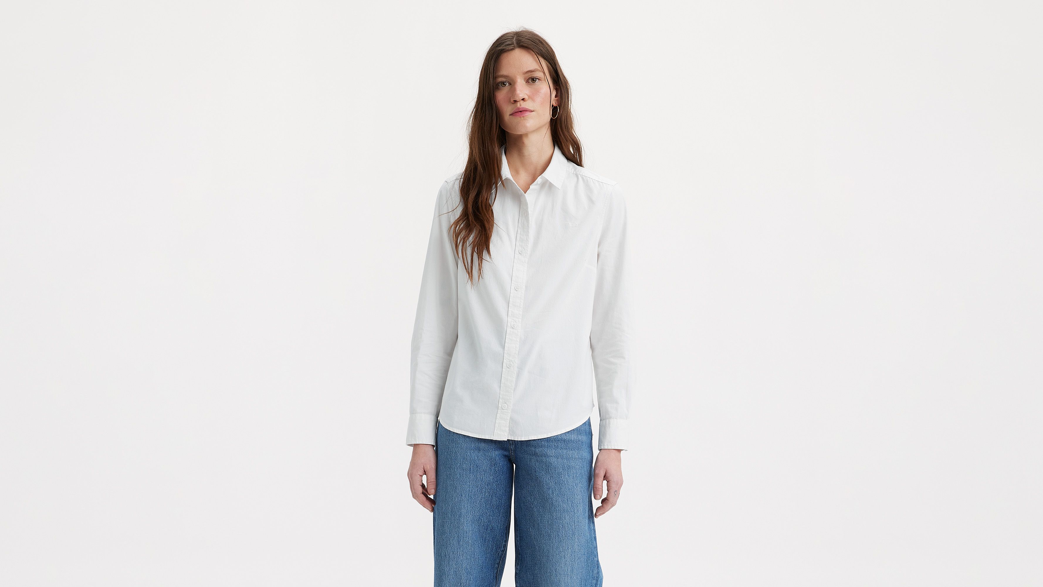 Classic Shirt - Bright White Plus Poplin - White