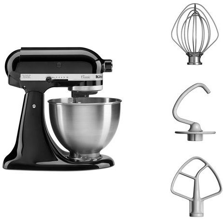 KitchenAid K45SSEOB - Keukenmachine - Zwart - Roestvrij Staal