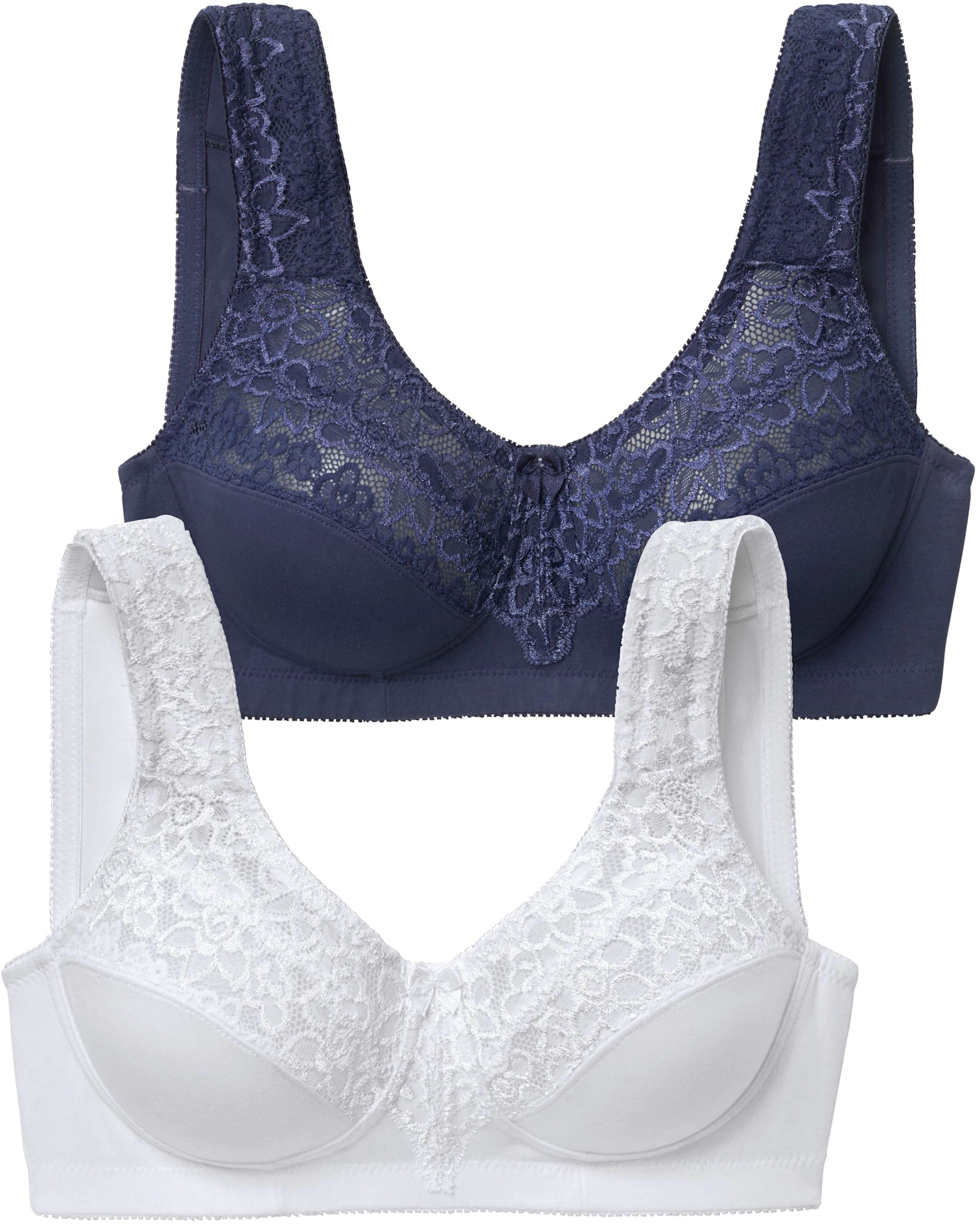 petite fleur Entlastungs-BH in blau+weiß
