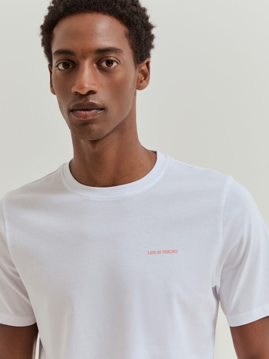 T-shirt de manga curta em algodão