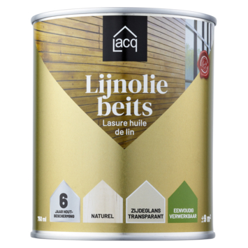 Lacq Lijnolie beits transparant naturel 750 ml