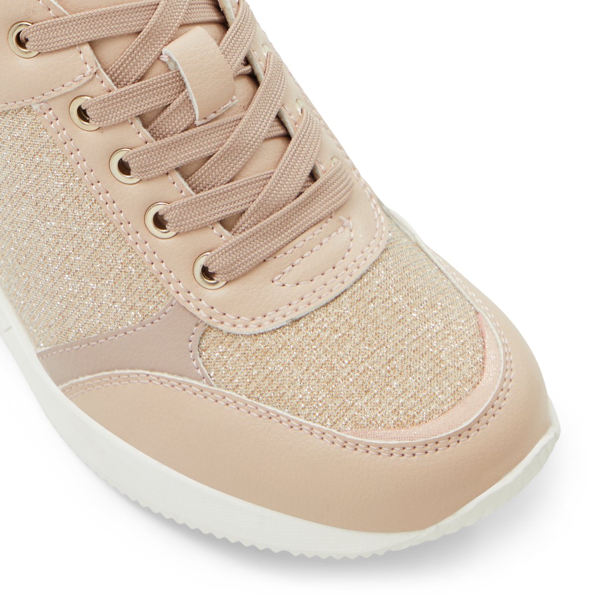 NO ANGEL-Valleygrl-jg-Baskets - Talon plat - Rose Clair