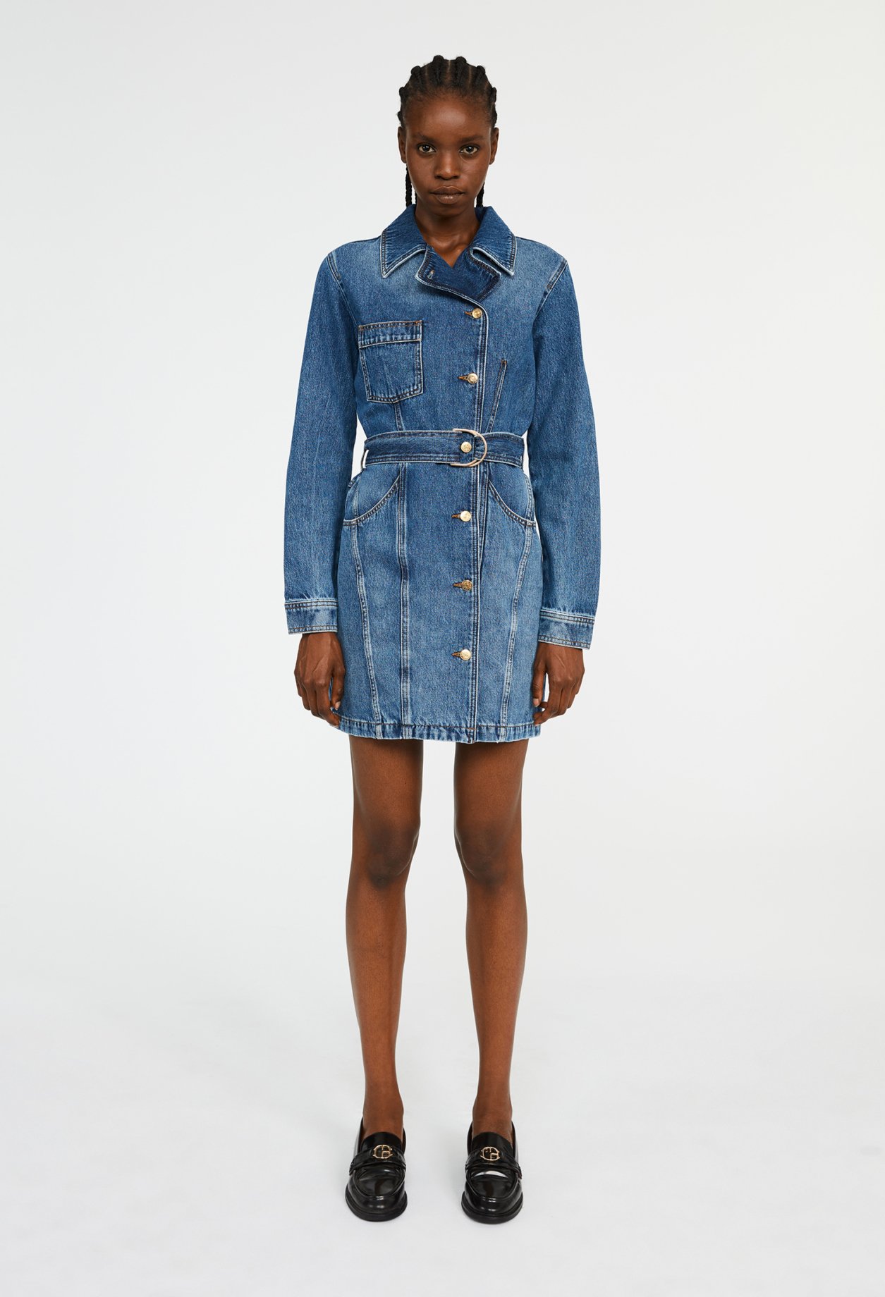 Robe bleue courte