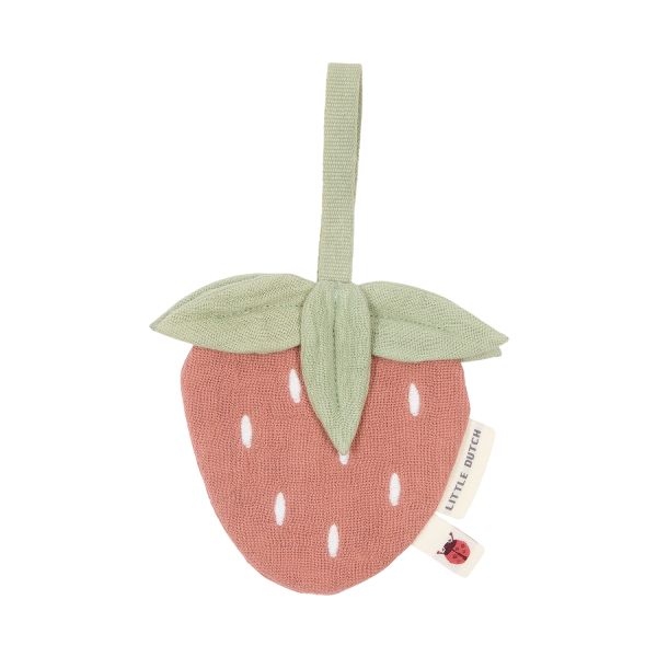 Little Dutch Speendoekje Hydrofiel - Aardbei - 10x10 cm