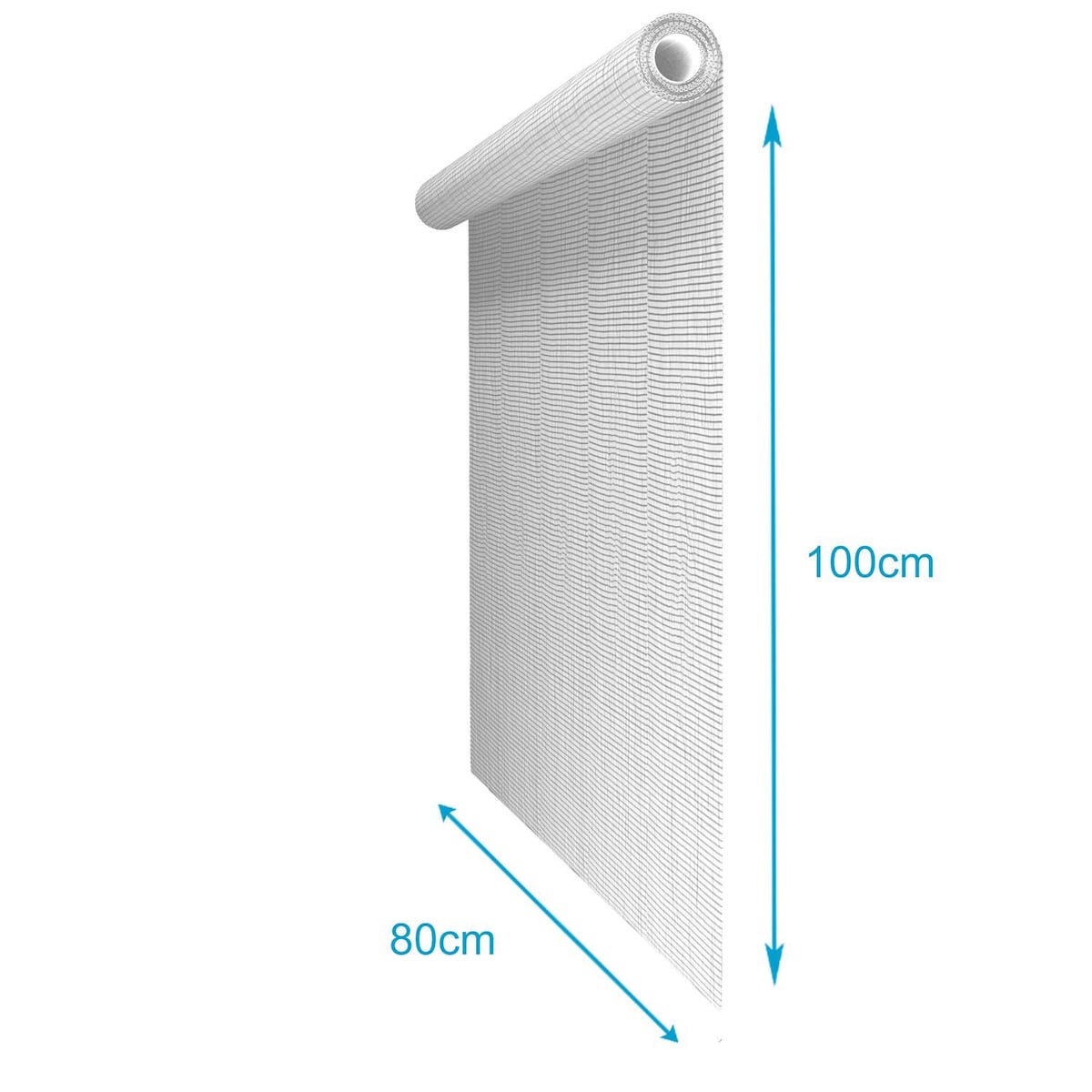 Fluenett Insektnett Vindusdør Glassfiber 80 cm (hvit)