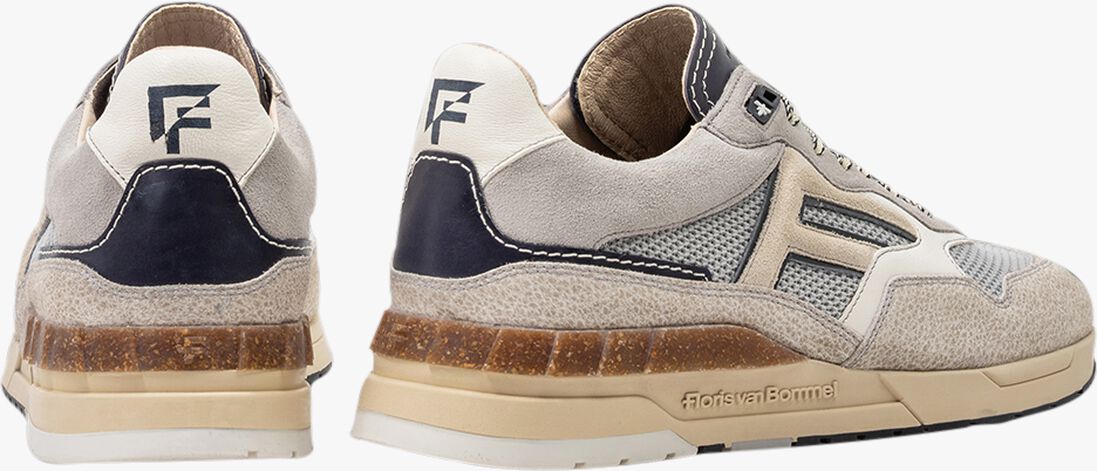 grijze floris van bommel lage sneakers sfm-10153 de runner