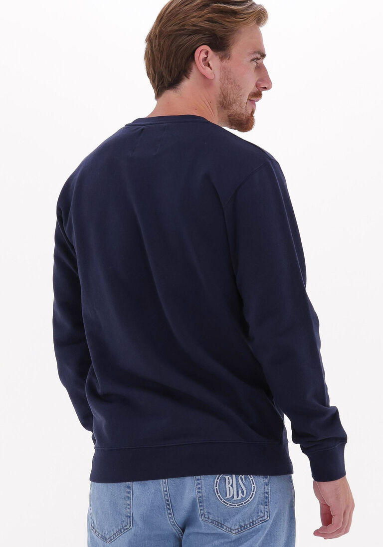 EDWIN donkerblauwe edwin sweater base crew sweat heavy felpa