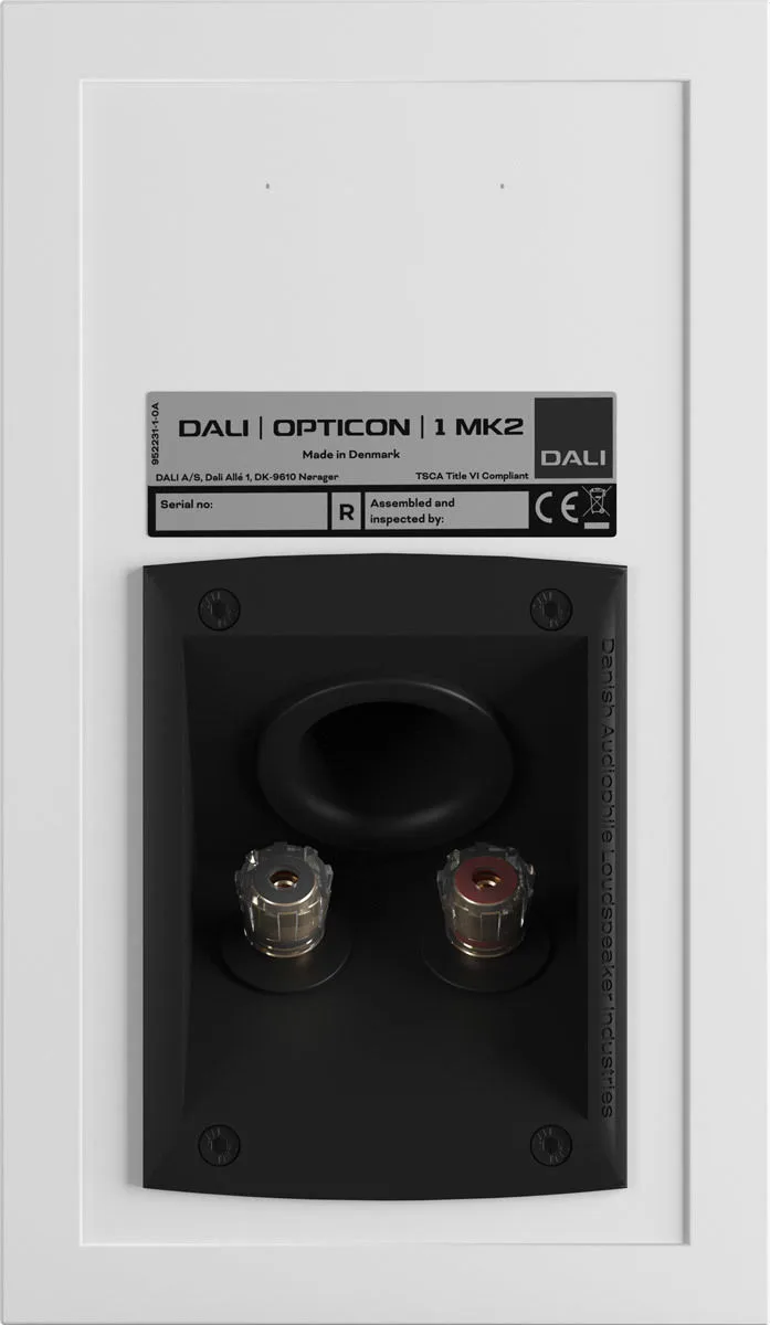 Dali Opticon 1 MKII Blanc satin (la paire) Enceintes bibliothèque