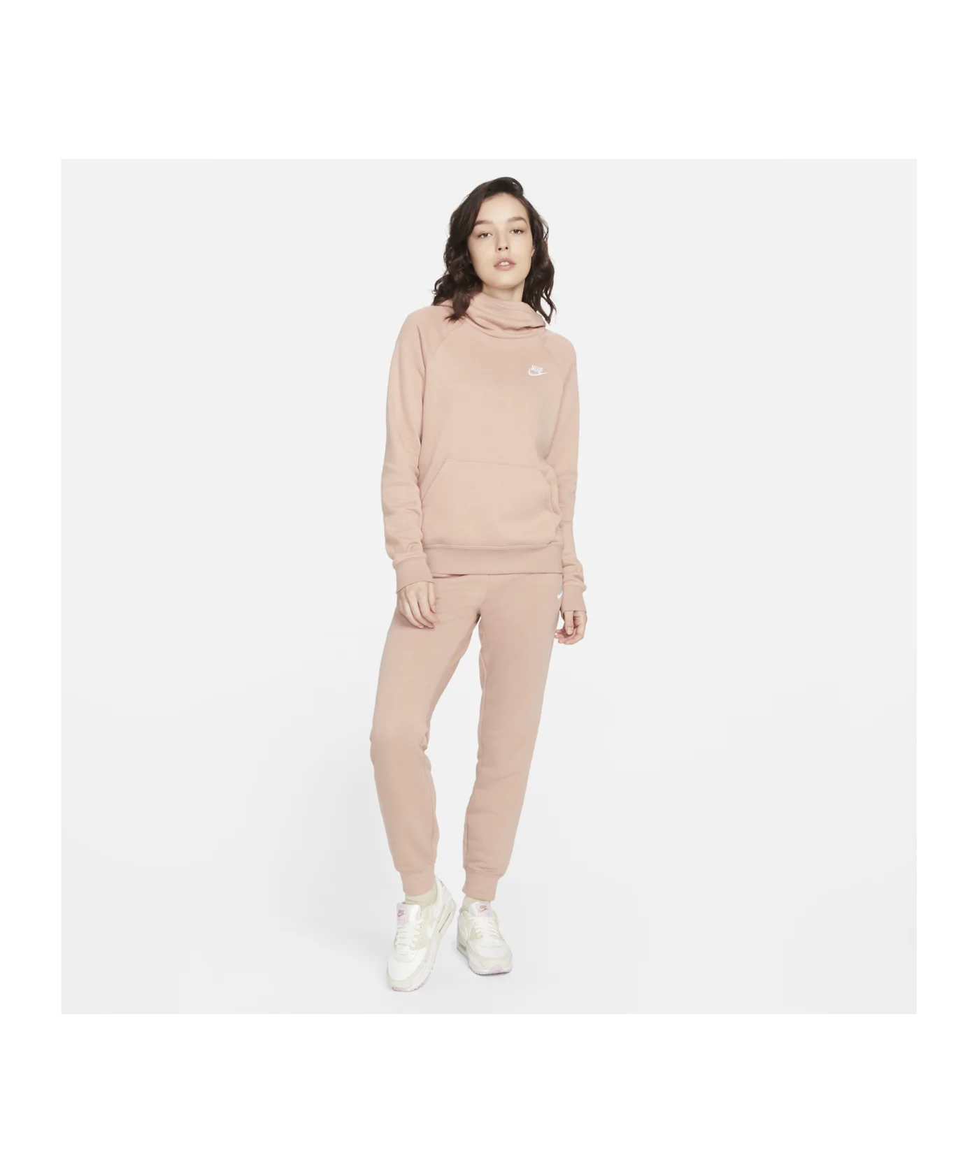 Nike Essential Hoody Damen Rosa Weiss F609