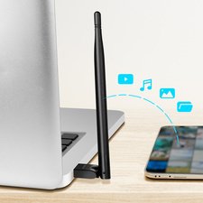 Adaptateur USB-Bluetooth 5.3 avec antenne, noir