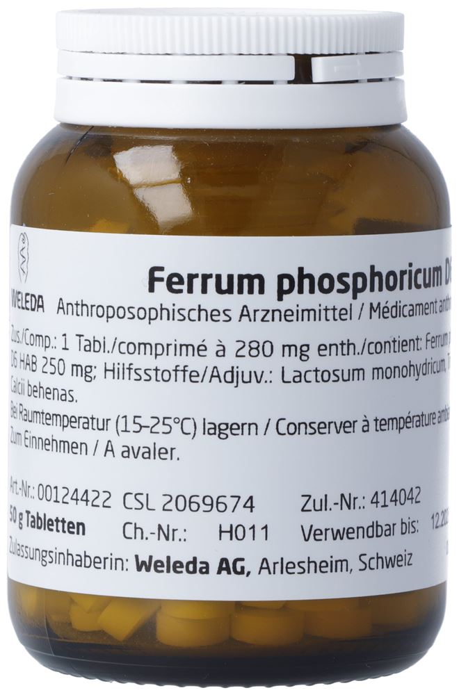 Weleda Ferrum phosphoricum 6 D<br>50 g, Tablette