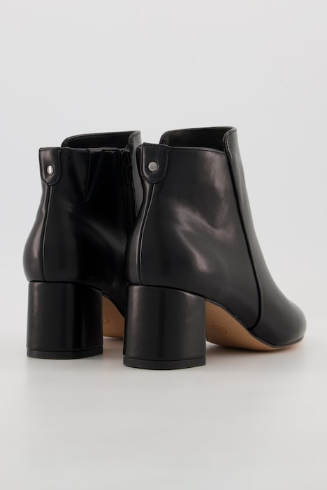 Jana Shoes Stiefeletten, Lederoptik, Zipper, Weite H