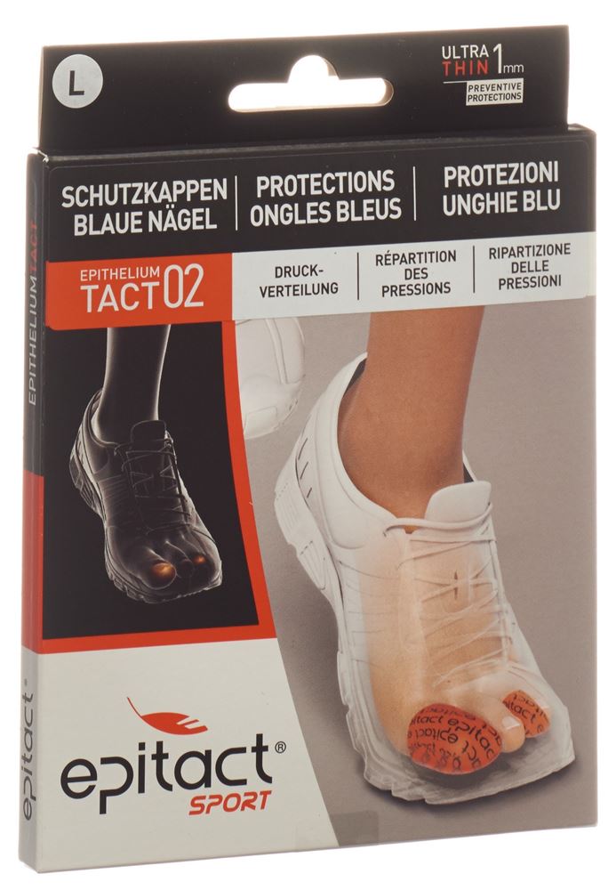Epitact Zehenschutzkappe bei blauen Nägeln<br>2 Stück, L 34mm