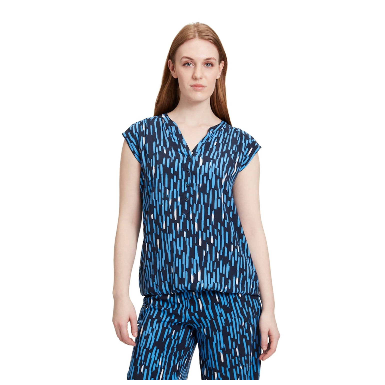 Betty & Co Bluse Kurz ohne Arm