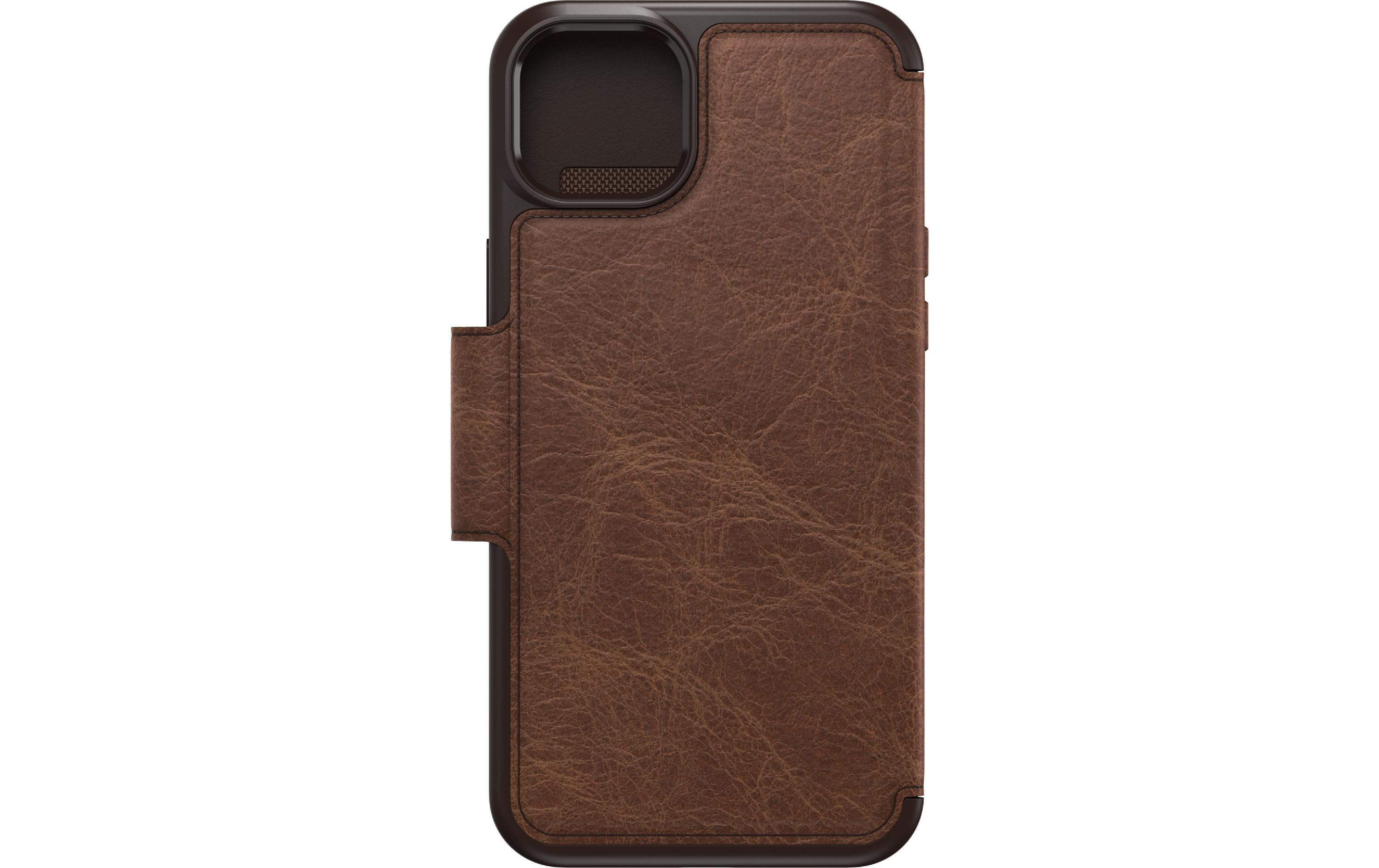 Book Cover Strada iPhone 14 Plus BraunSchutzhülle für das Apple iPhone 14 Plus