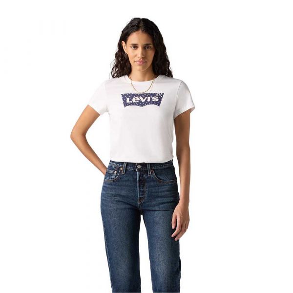 Levi´s ® Levi´s ® T-Shirt The Perfect Maya Fuzzy Dot Bw Fi XS