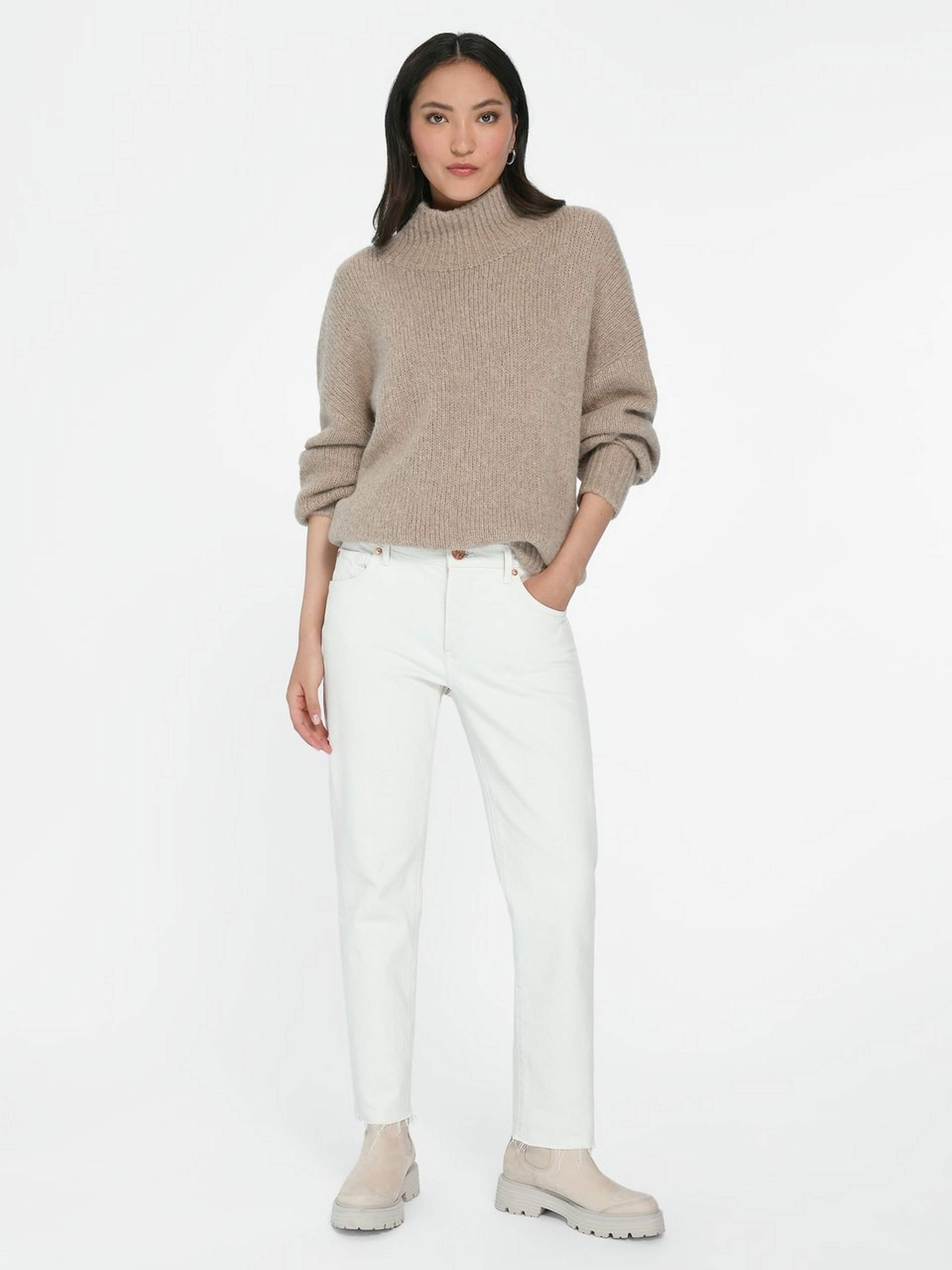 Pullover mit Stehkragen