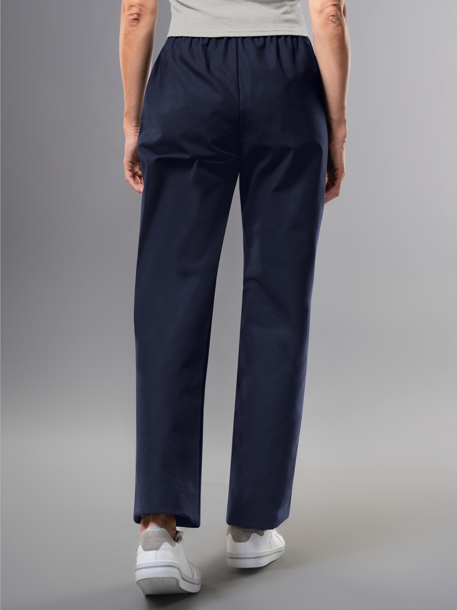 Freizeithose aus 100% Baumwolle Navy