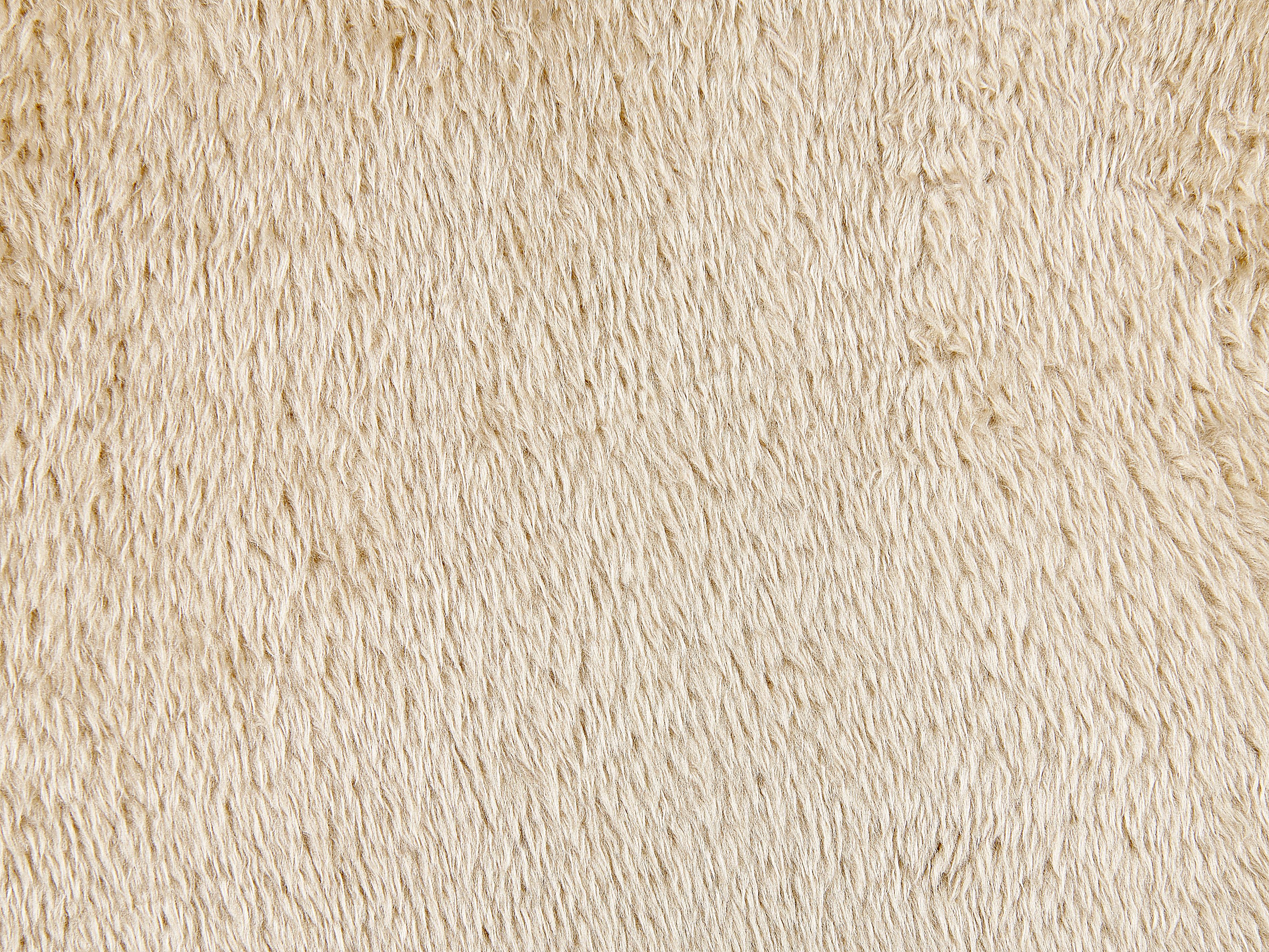 Sierkussen PILEA Nepbont 45 x 45 cm Beige effen