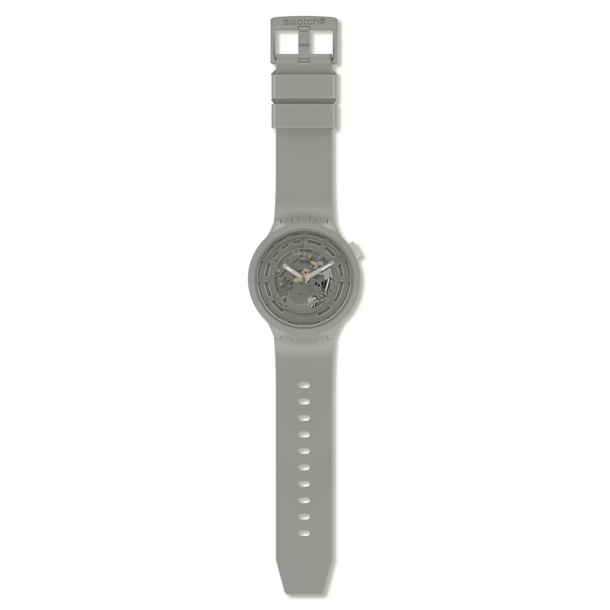 Montre Swatch mixte matériau biosourcé gris