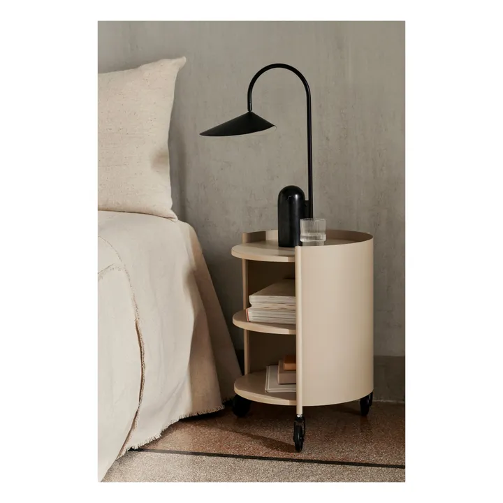 Ferm Living Lampe de table en marbre Arum | Noir