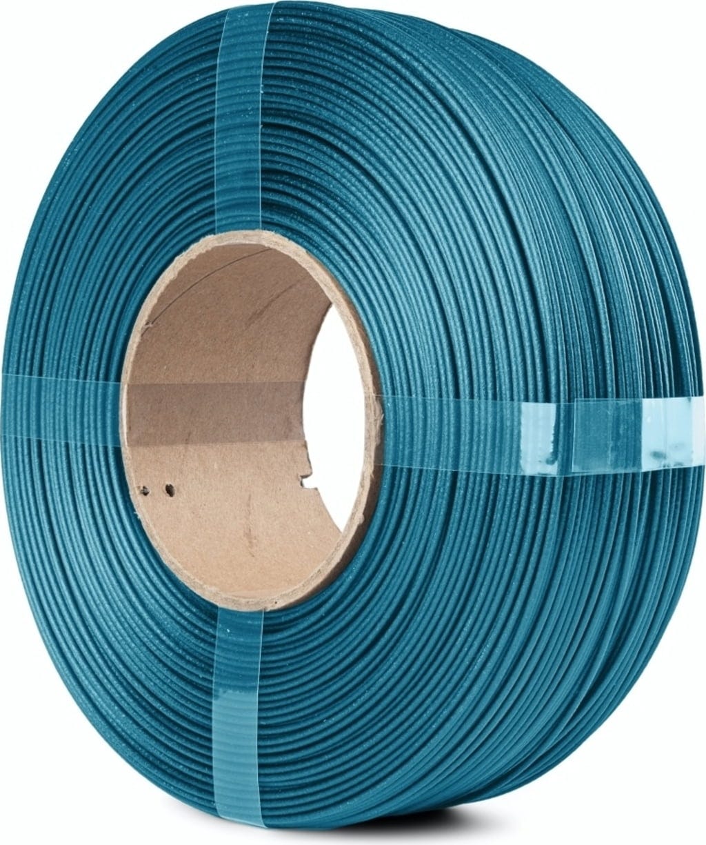 The Filament  ReFill PETG CF Blue, 1,75 mm / 1000 g    Mit 3 % Kohlefasern verstärktes PETG ohne Spule in Blue
