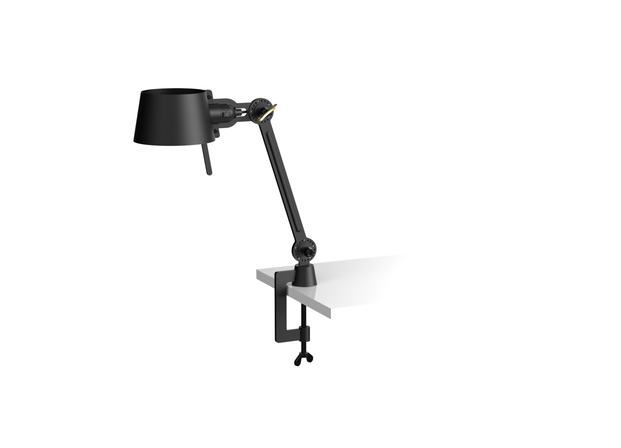 Bureaulamp Bolt met klem small 1 arm smokey klein black