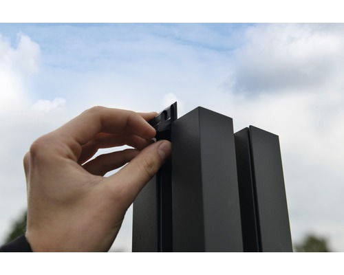Aluminium paal Osmo 9 x 9 x 200 cm antraciet