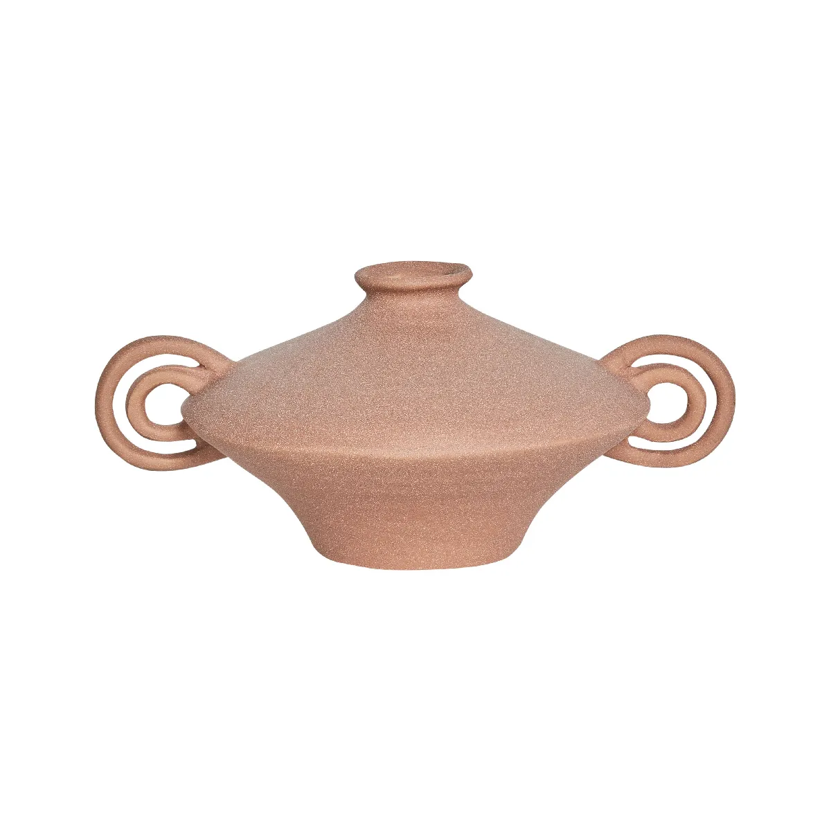 BELIANI Vase à fleurs Marron clair