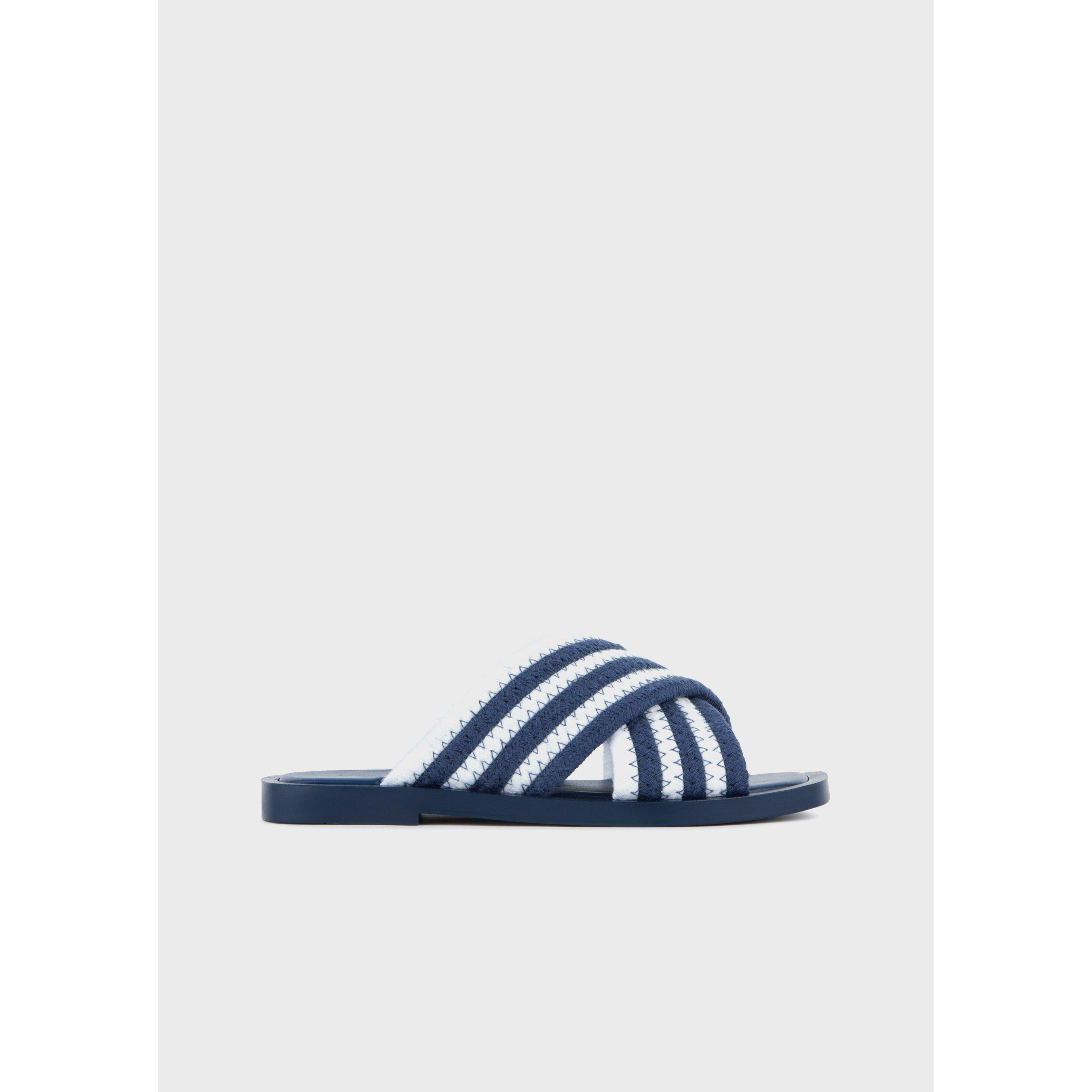 Emporio Armani Criss Cross Sandals