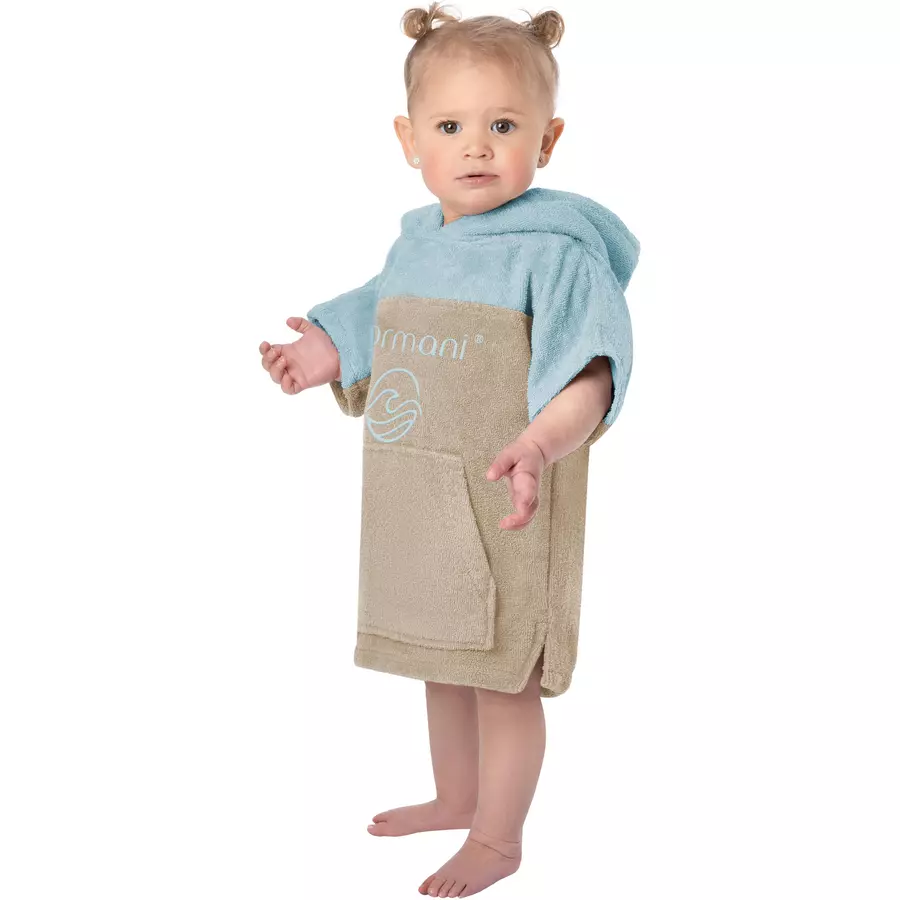 normani Kinder Badeponcho Puwai Hellblau