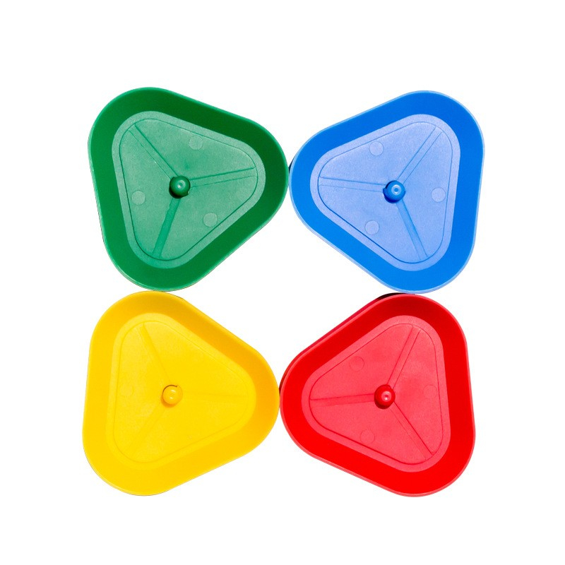 (4er Set) 85x80mm Kinder Spielkarten Halter Dreieckiger Karten Clip Ständer - Bunt