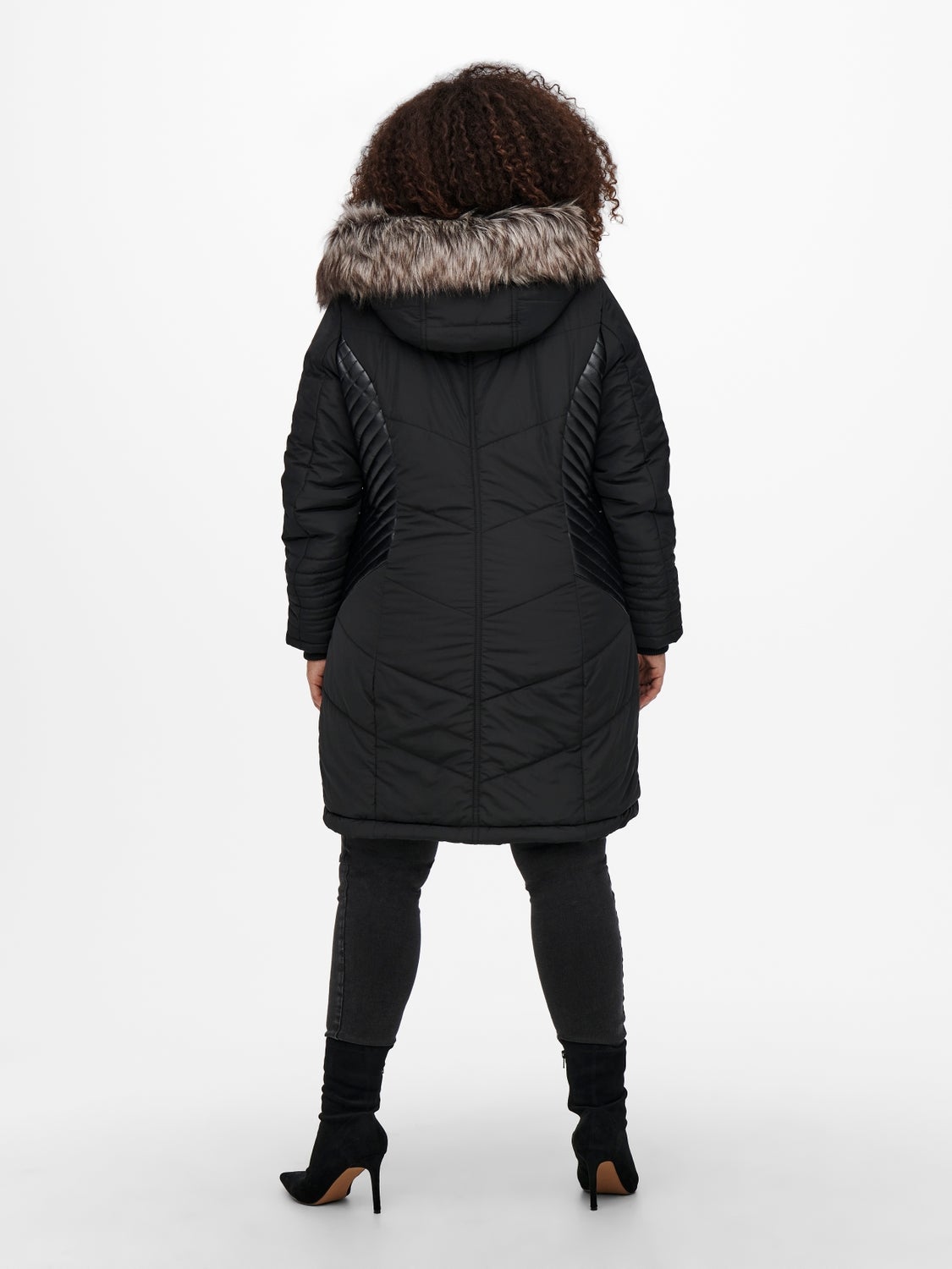CARLINETTE Kunstfell Jacke Black