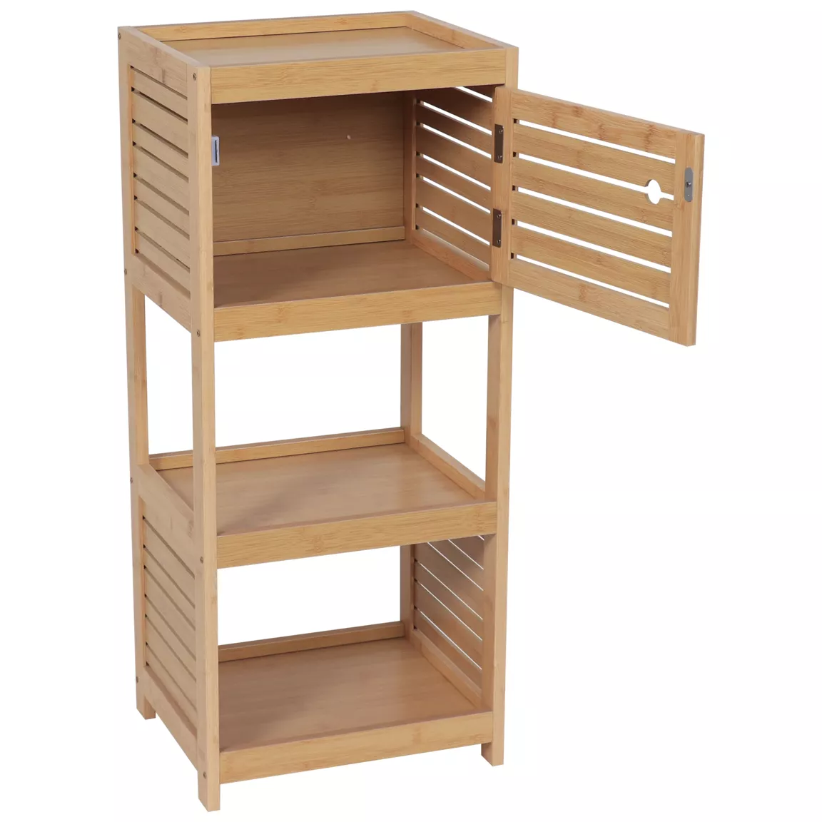Meuble bas de salle de bain (36 x H83 cm) Trinidad naturel